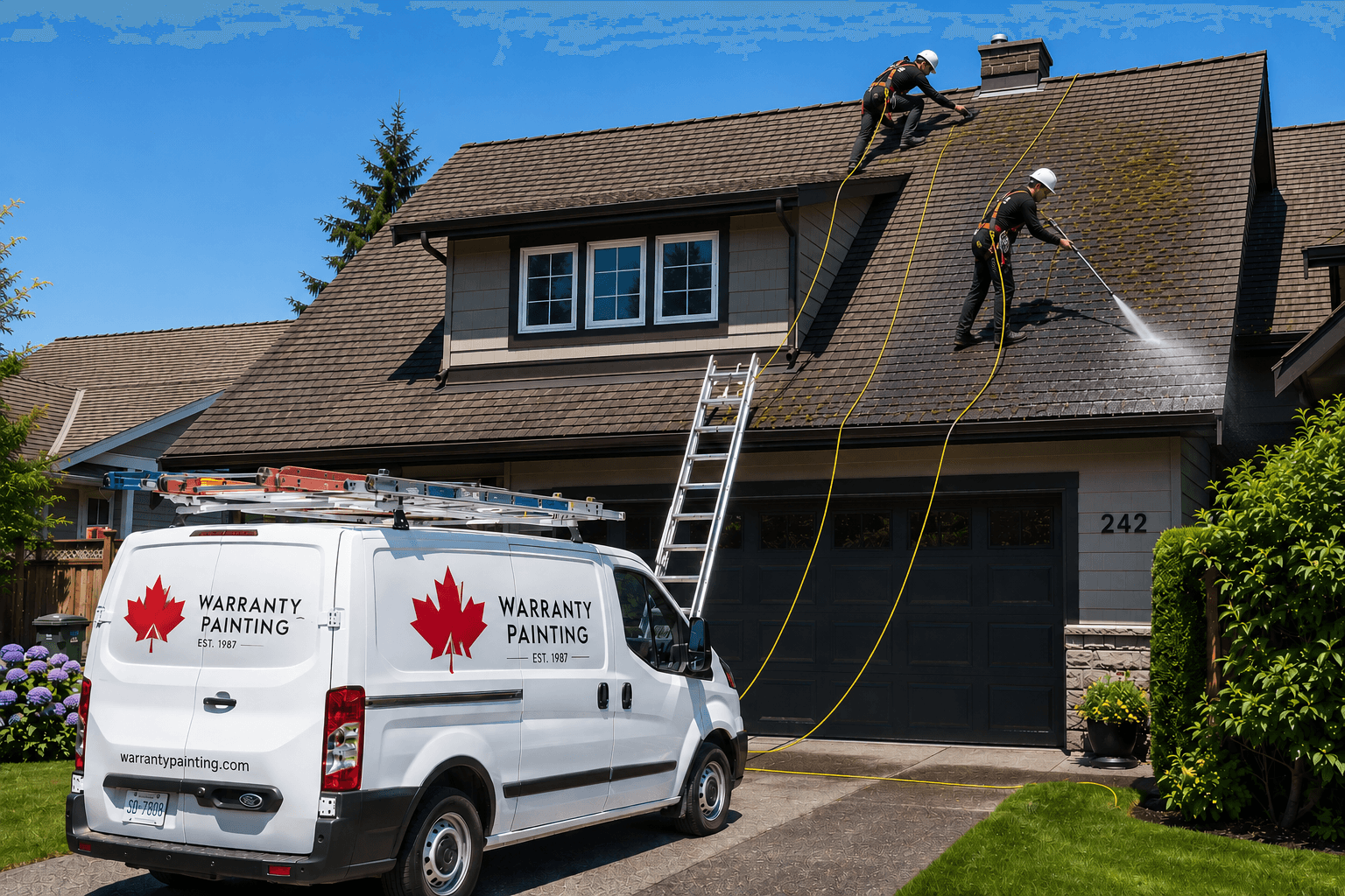 Professional roof cleaning in Greater Vancouver