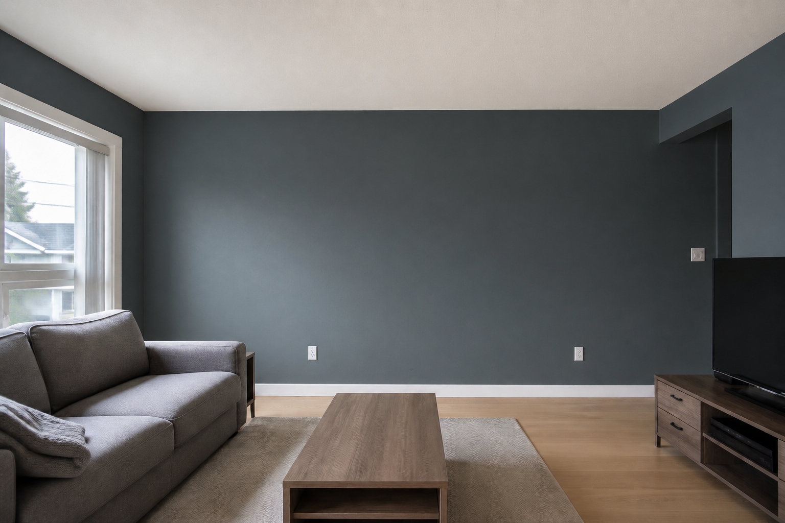 Living room after painting